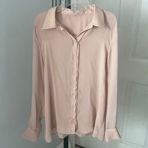 Long sleeve cream button up